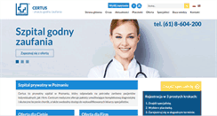 Desktop Screenshot of certus.med.pl